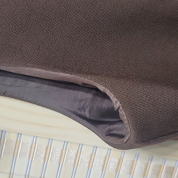 Vintage Sleeveless Dress - Brown/Red/Cream - No Tag (See Measurements) - Picture 4 of 12